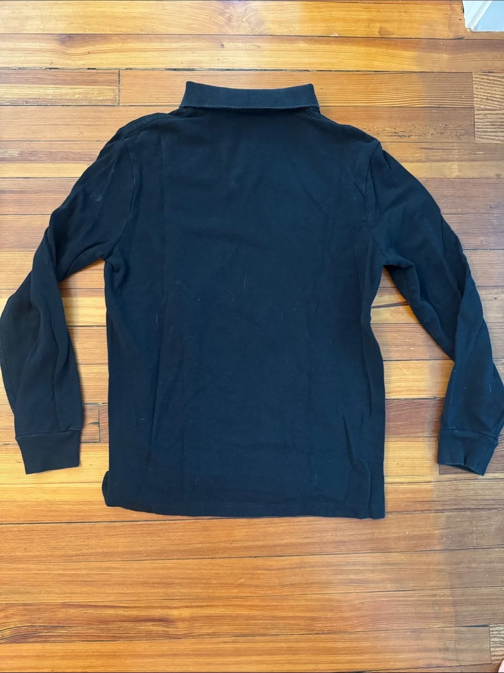 Ralph Lauren Black Classic Fit Long Sleeve Polo